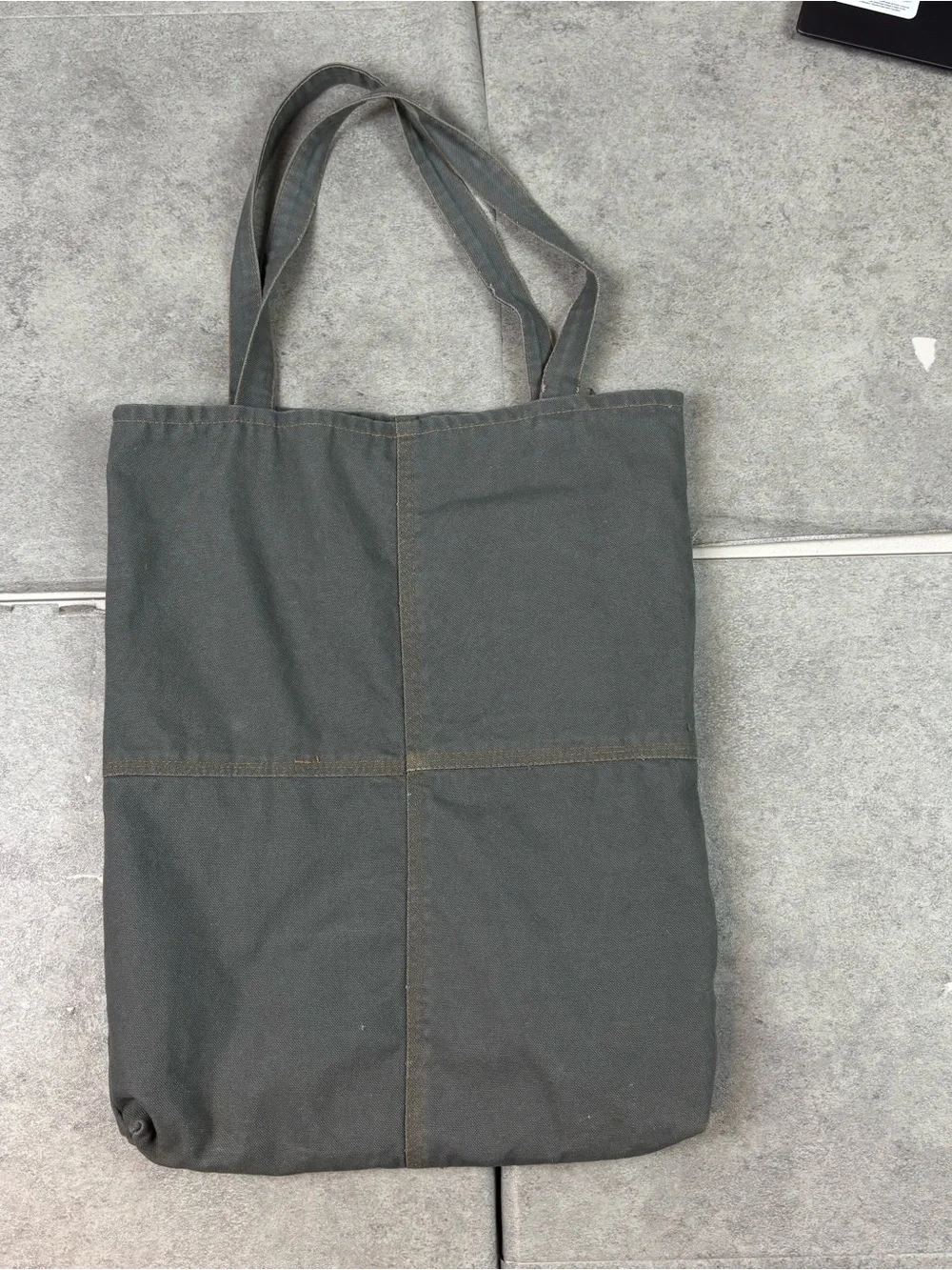 Custom one of one gray carhartt tote bag